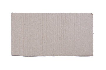 Cardboard isolates on white background