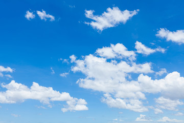 Clear clouds in blue sky.