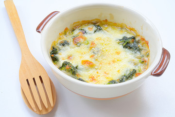 Baked spinach and cheese
