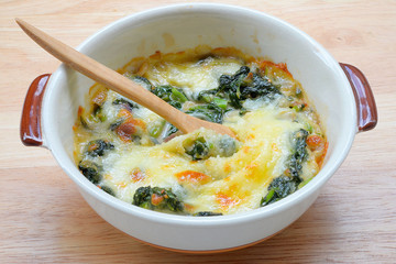 Baked spinach and cheese
