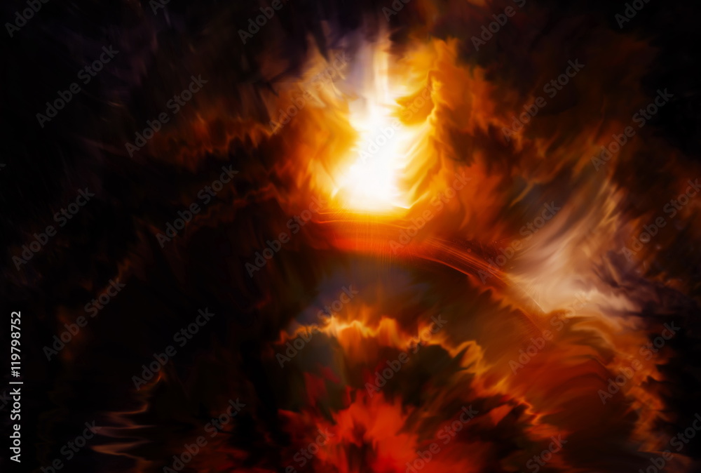 Poster color abstract background. lava structure. computer collage. earth concept.