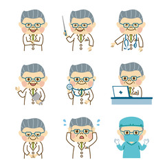 医者の男性　いろいろ