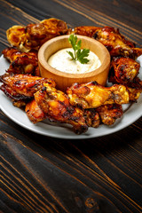 roasted chicken wings with herbs