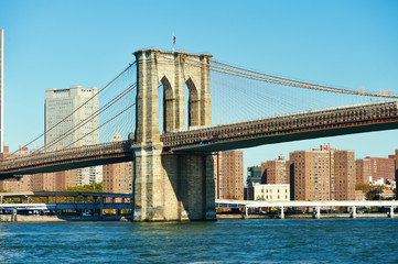 Obraz premium Lower Manhattan skyline view from Brooklyn