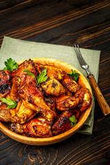 roasted chicken wings with herbs