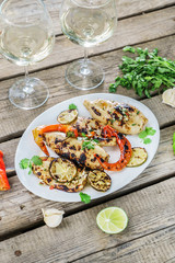 grilled calamari