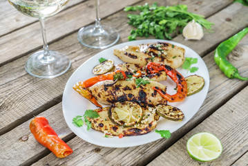 grilled calamari