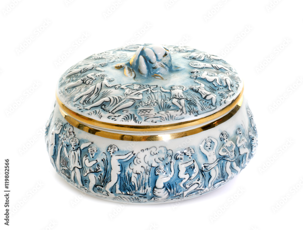 Wall mural porcelain candy box