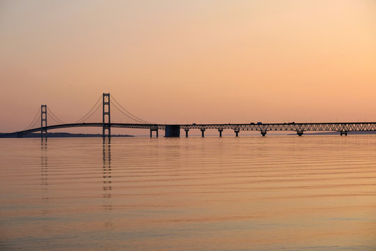 Fototapeta Mackinac suspension bridge