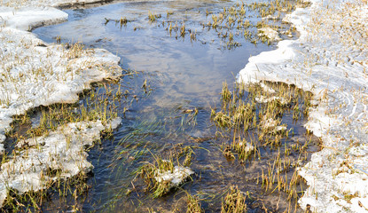 Froze runnel.