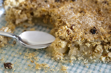 Delicious fruity apple crumble