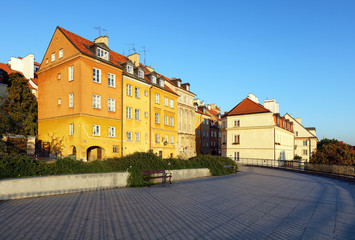 Fototapeta na wymiar Houses in Warsaw, Poland