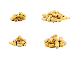 peanuts isolated on white