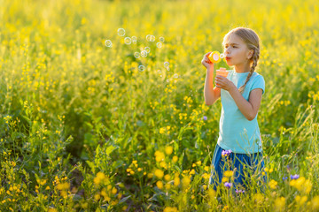 Little girl enjoying weekend outdoors