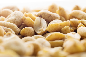 Fototapeta na wymiar Salted nuts peanuts 