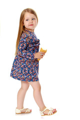 Girl eating ice cream