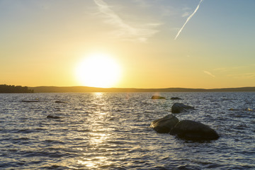 Sunset on the Upper Iset pond