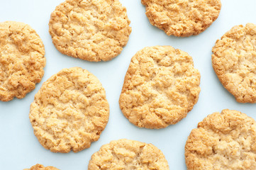  fresh golden oatmeal cookies