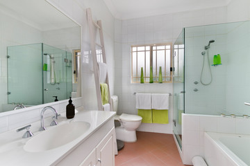 Modern bathroom in luxury apartment

