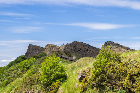 Man on Saisbury Crags