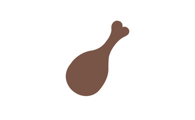 Vector steak symbol on white background