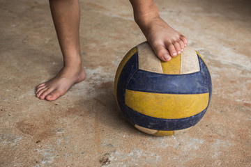 Football, children play soccer.