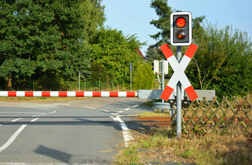 Bahnschranke geschlossen