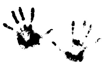 Handprint hands black