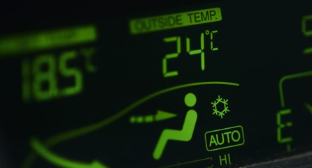 Klimaanlage in einem Auto Bedienelement