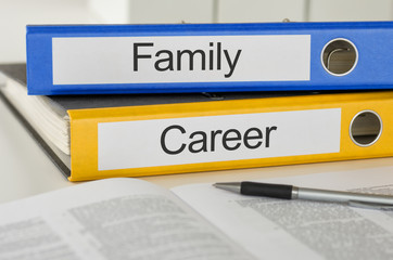 Folders with the label Family and Career