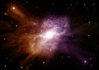 galaxy in a free space