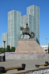 Naklejka premium View in Astana, capital of Kazakhstan