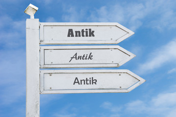 Schild 130 - Antik