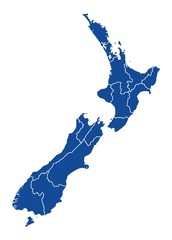 Map of New zealand