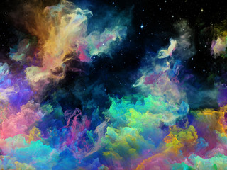 Fototapeta na wymiar Visualization of Space Nebula