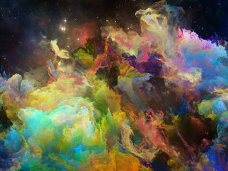 Fototapeta na wymiar Dance of Space Nebula