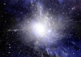 galaxy in a free space