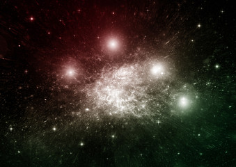 galaxy in a free space