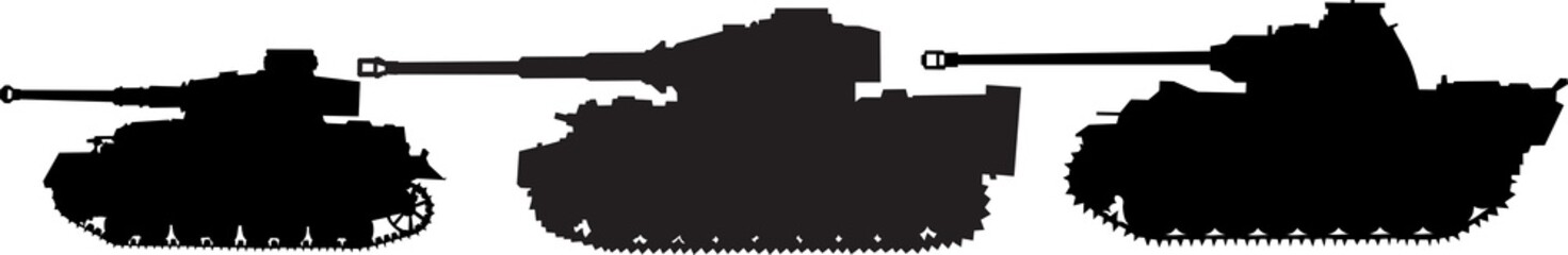 Set tanks of world war II © Copceac Oleg