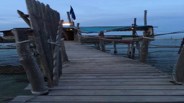 Trabocco, and Trabocchi coast, Unesco site, Abruzzi, Italy