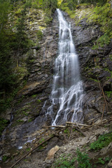Fototapeta na wymiar Scorus Waterfall, biggest in Romania, first on web