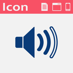 Speaker volume flat icon