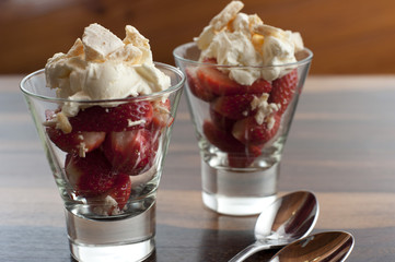 Strawberries and whipped cream