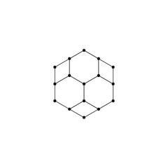 simple cubes logo design concept, vector logo template