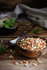 Dry chopped vegetables