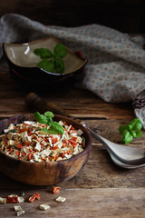 Dry chopped vegetables