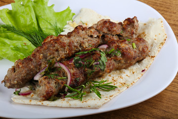 Lamb kebab