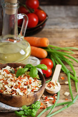 Dry and fresh vegetables