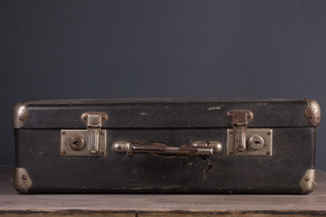 Old worn suitcase