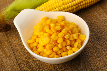 Sweet canned corn